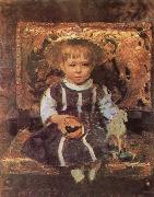 llya Yefimovich Repin Portrait of the Artist-s Daughter Vera oil painting picture wholesale